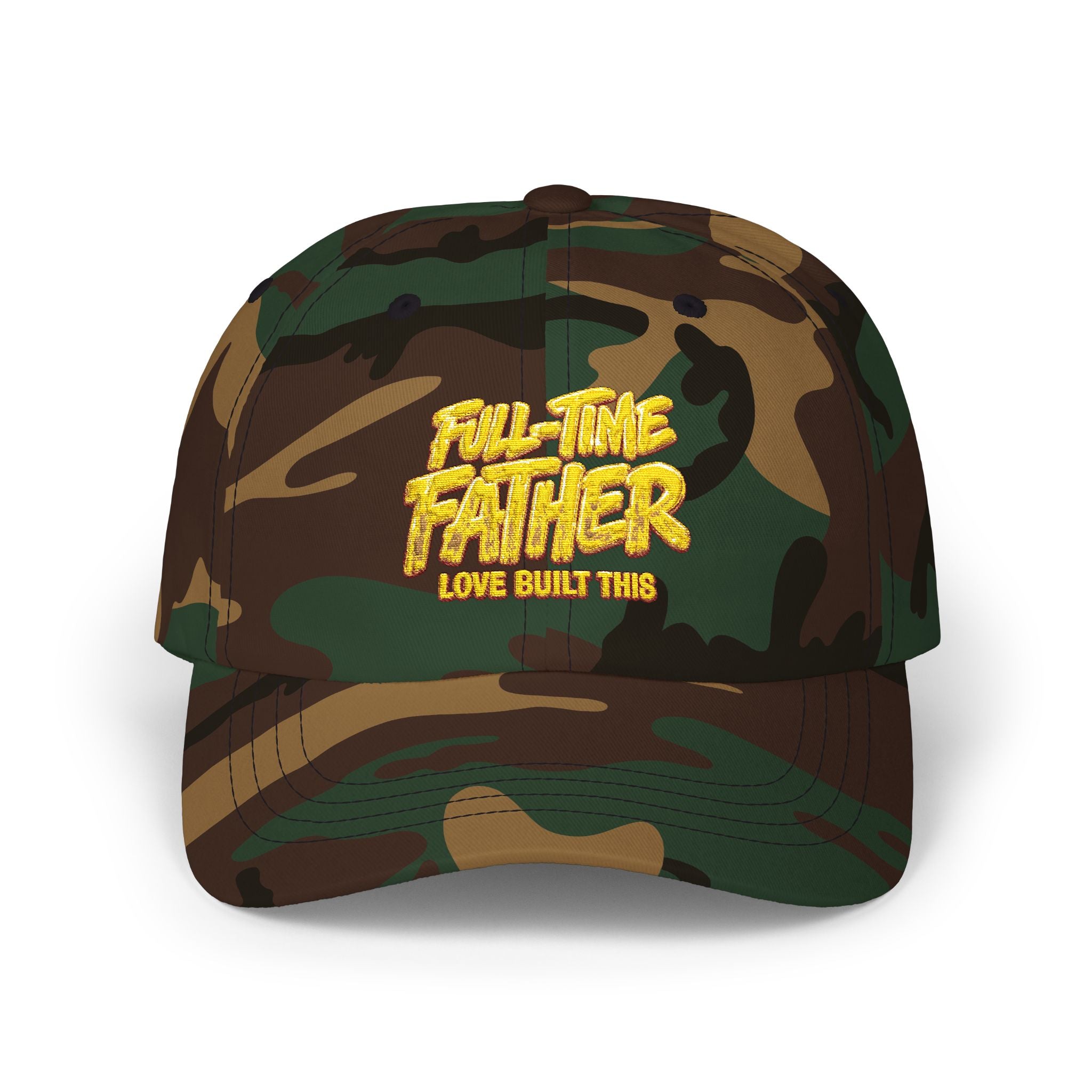 Dad Cap - "Full-Time Father" Embroidered Baseball Hat for New & Proud Dads