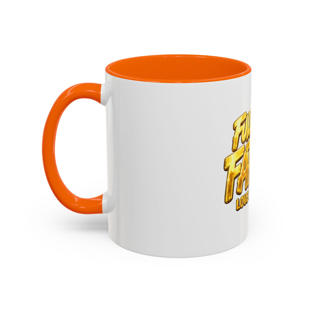Full-Time Father Coffee Mug — "Full-Time Father Love Built This" Accent Mug (11/15oz)