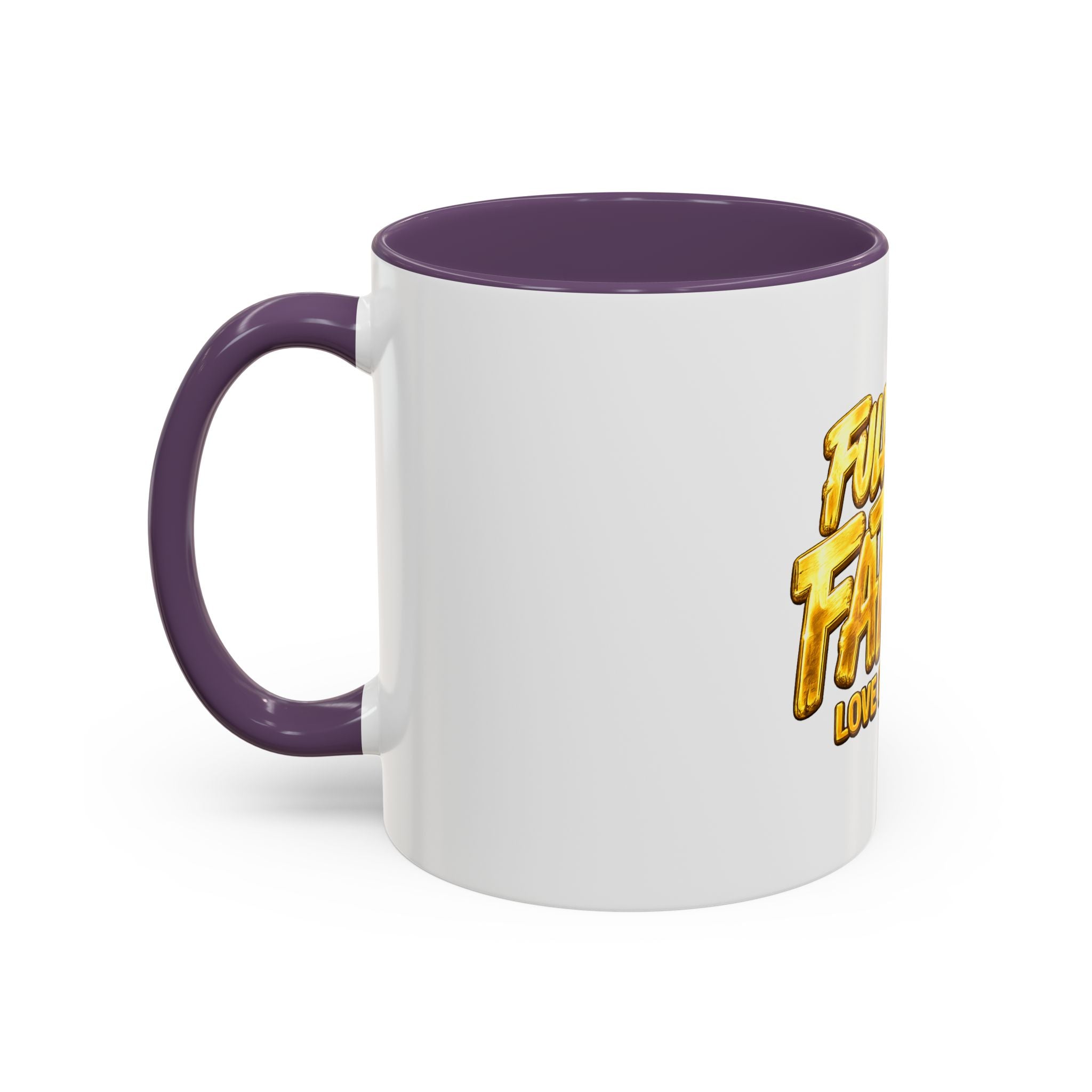 Full-Time Father Coffee Mug — "Full-Time Father Love Built This" Accent Mug (11/15oz)