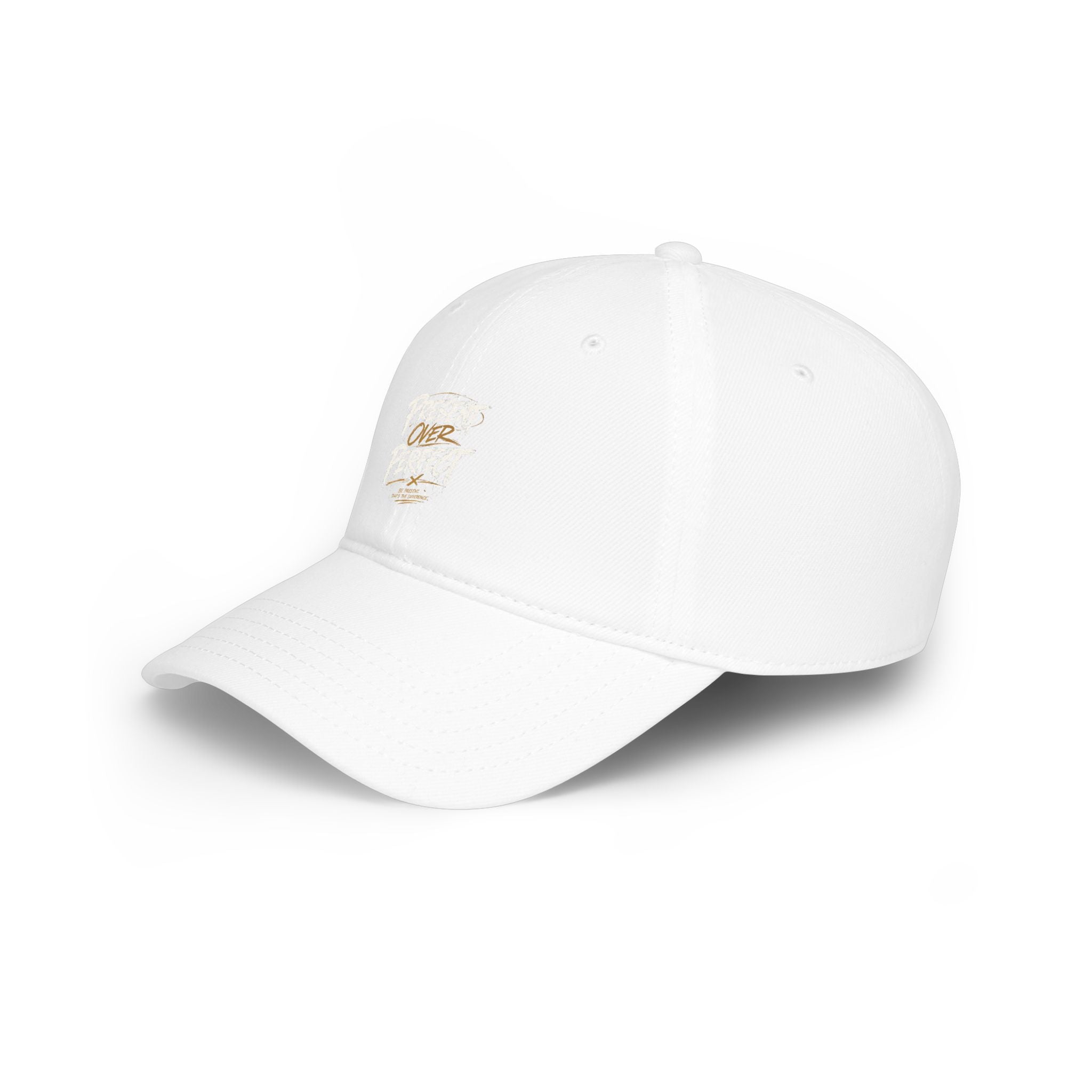 Present Perfect Embroidered Baseball Cap — Red Low Profile Cap