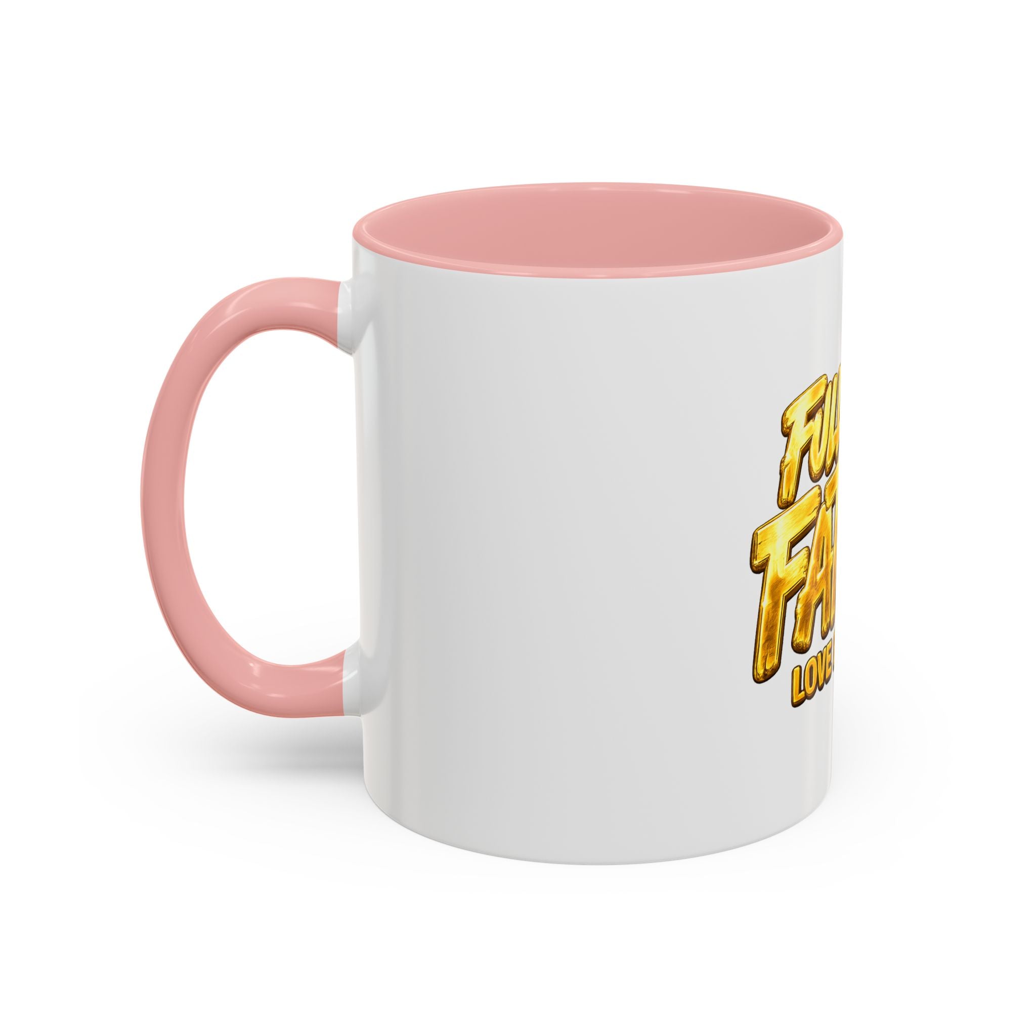 Full-Time Father Coffee Mug — "Full-Time Father Love Built This" Accent Mug (11/15oz)