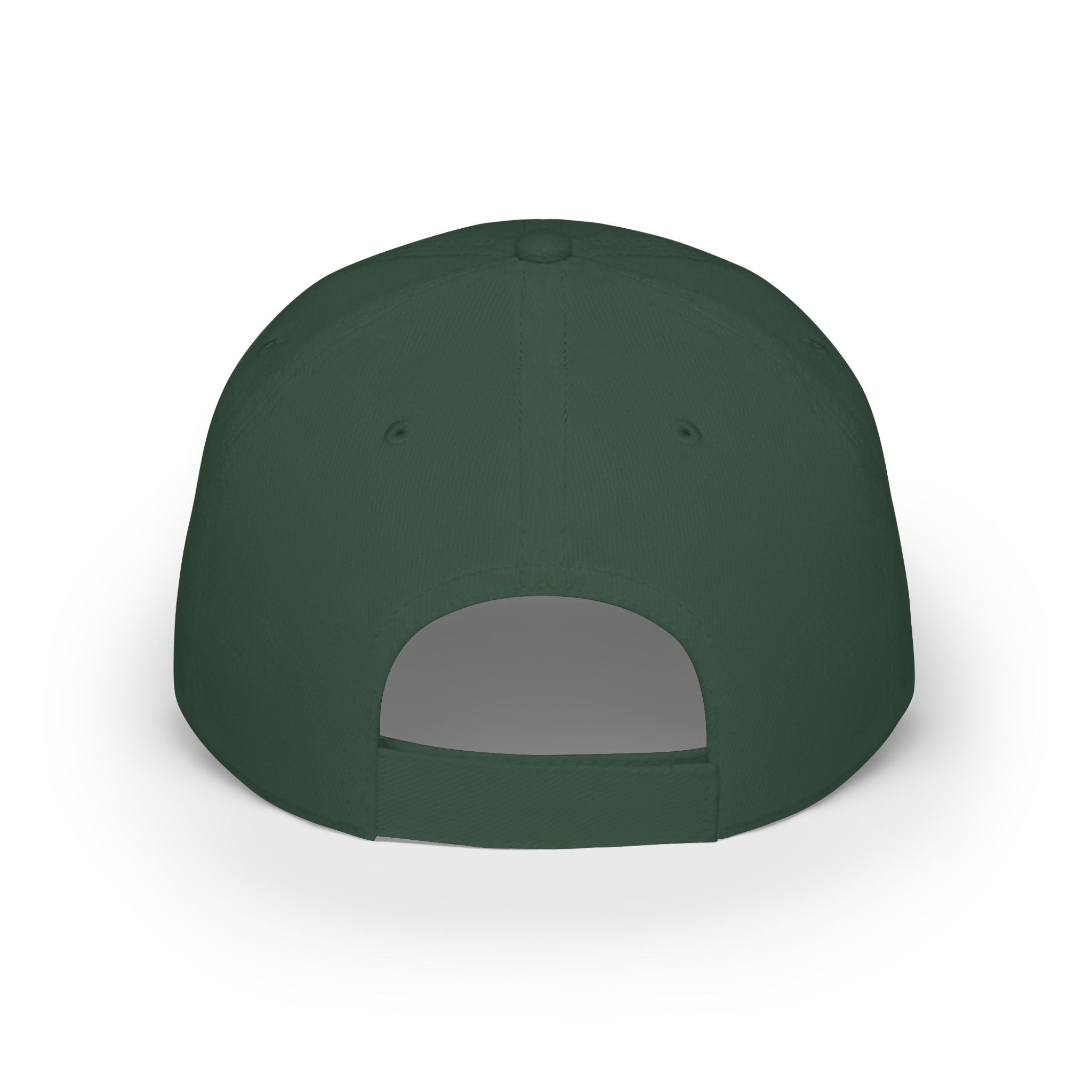 Present Perfect Embroidered Baseball Cap — Red Low Profile Cap