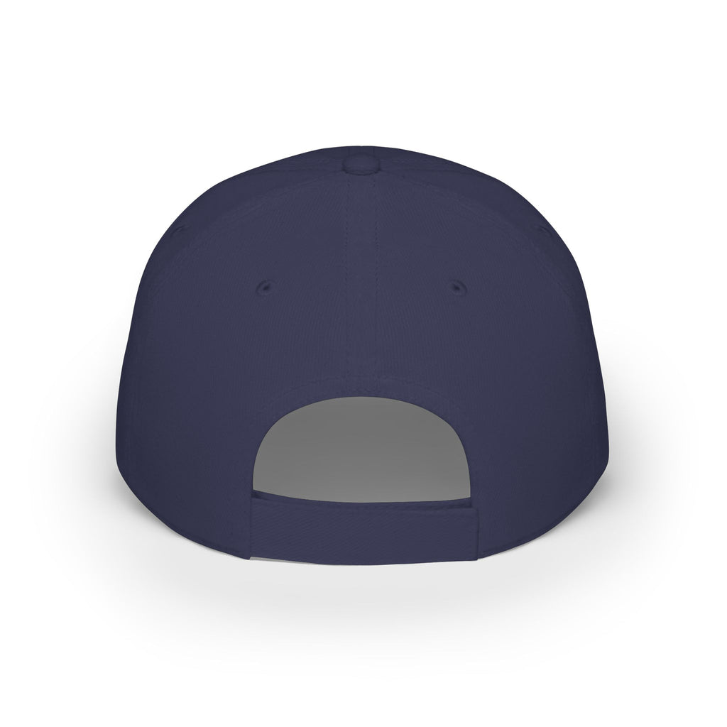 Present Perfect Embroidered Baseball Cap — Red Low Profile Cap