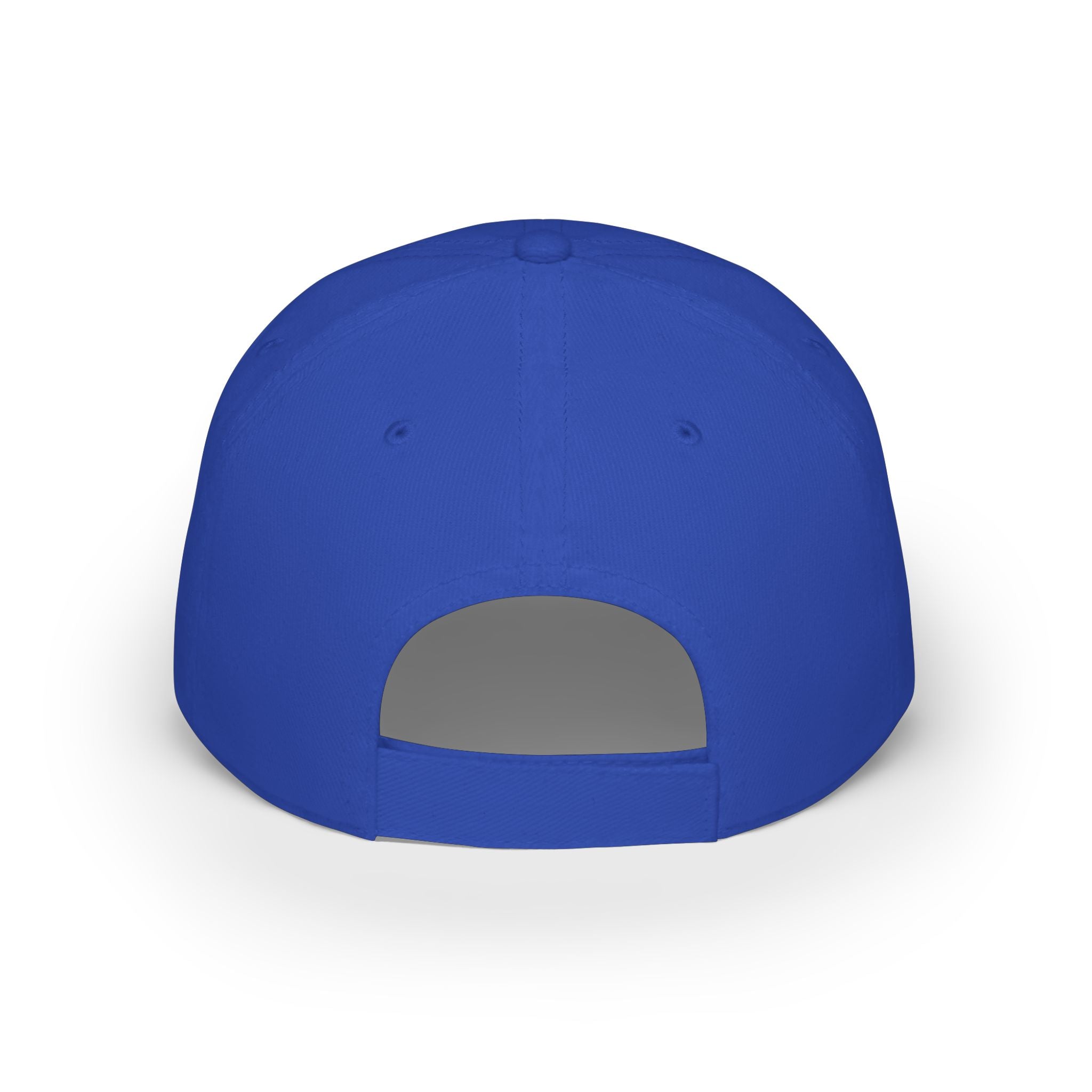 Present Perfect Embroidered Baseball Cap — Red Low Profile Cap