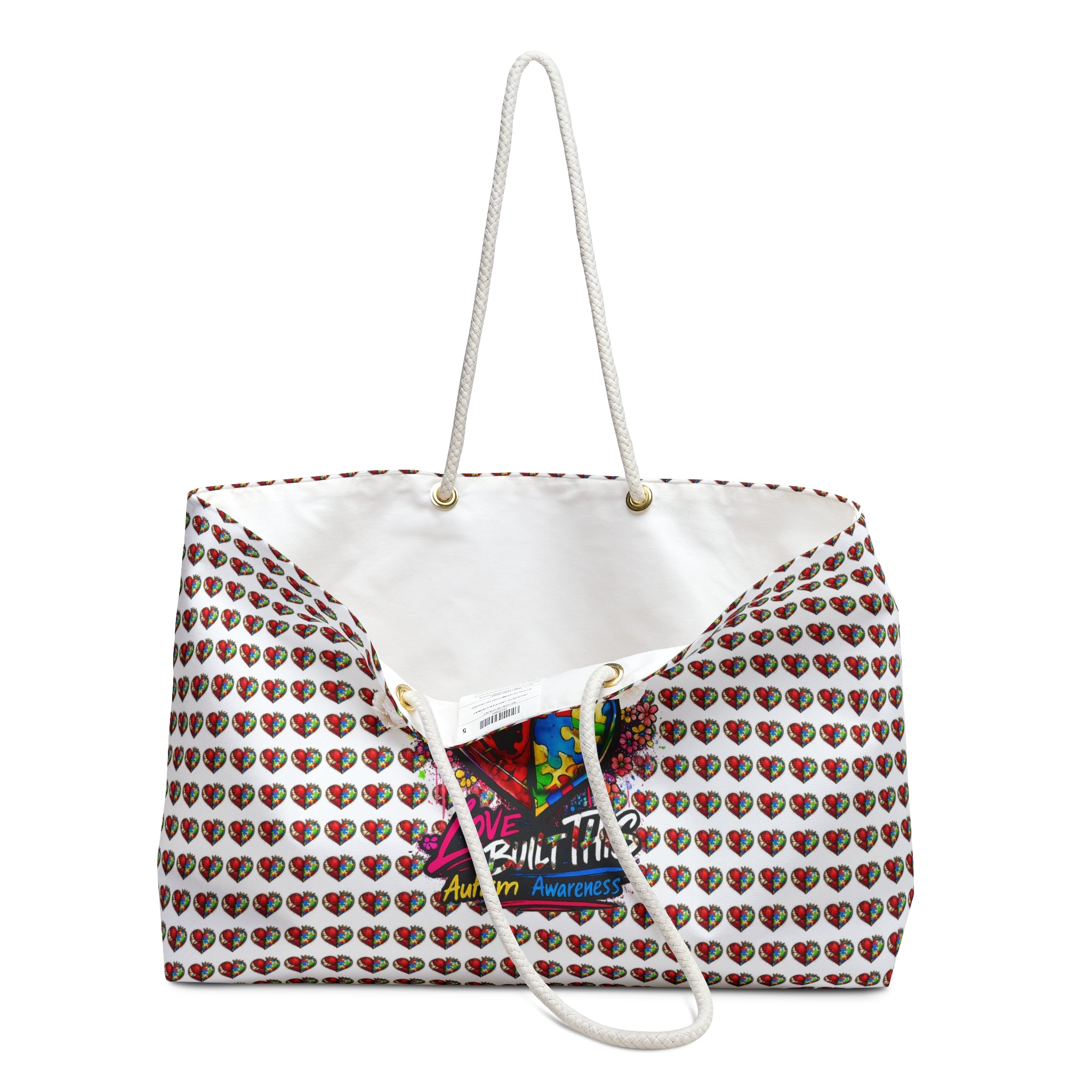 Autism Awareness Mama Weekender Bag — Love Comes in Colors Travel Tote