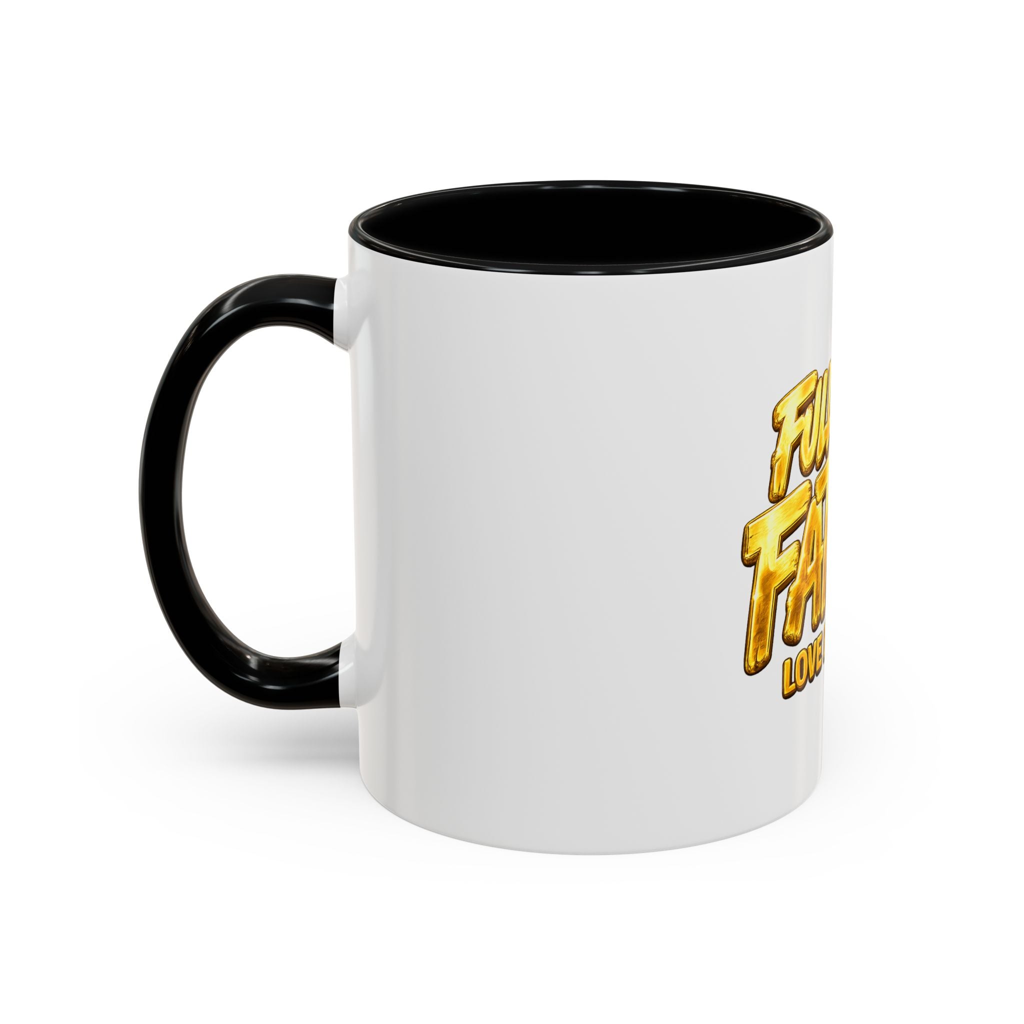 Full-Time Father Coffee Mug — "Full-Time Father Love Built This" Accent Mug (11/15oz)