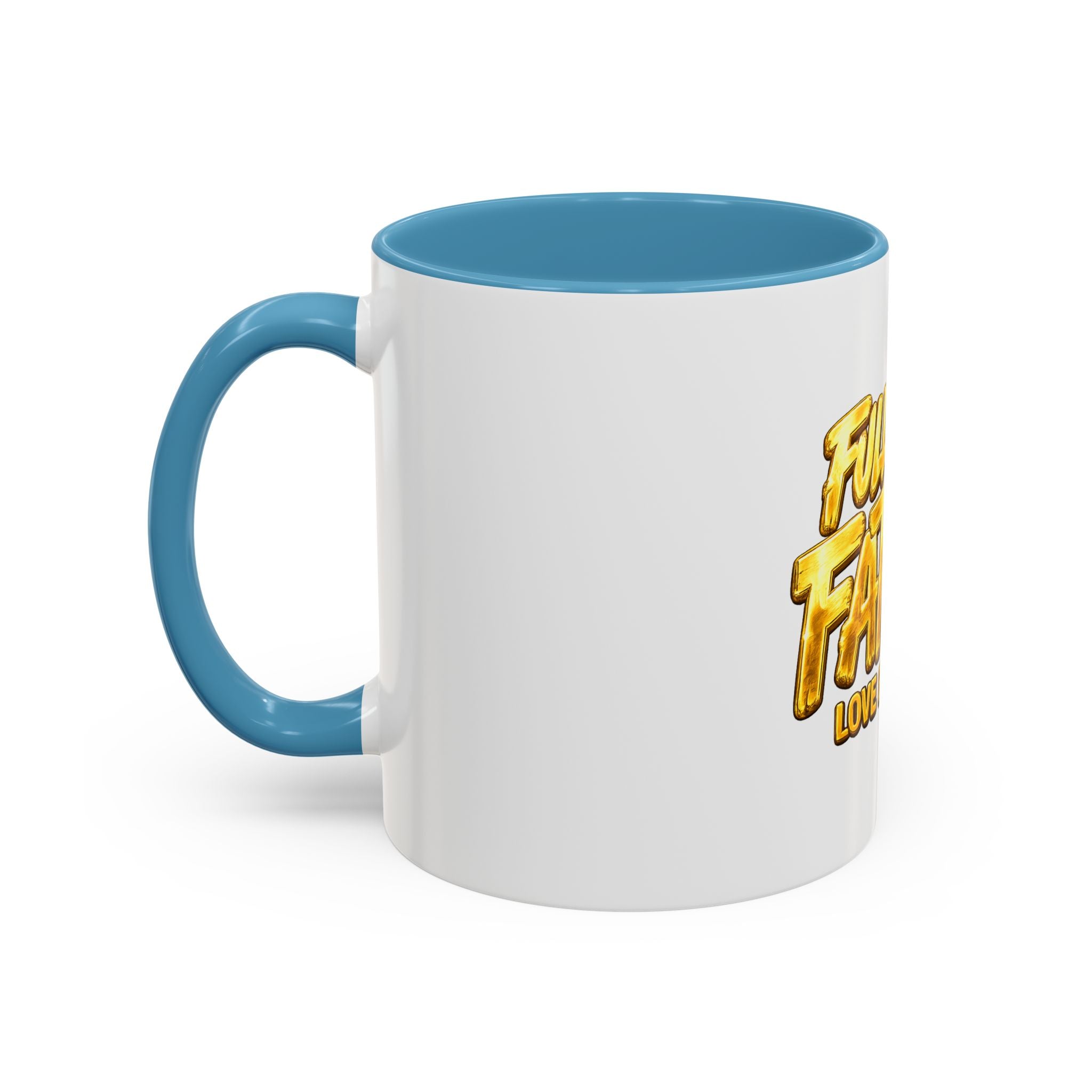 Full-Time Father Coffee Mug — "Full-Time Father Love Built This" Accent Mug (11/15oz)